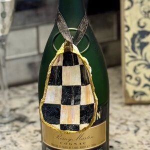 Courtly Check Oyster Shell Ornament